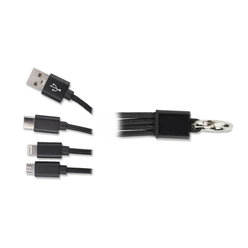 Kabel USB 3 w 1 TAUS Czarny 09106-02 (4)