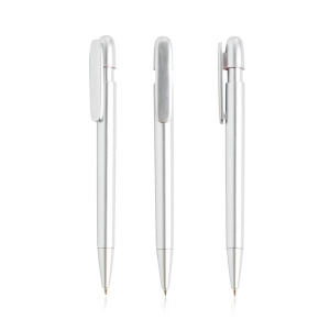 Długopis z recyklingowanego ABS / RAP Srebrny