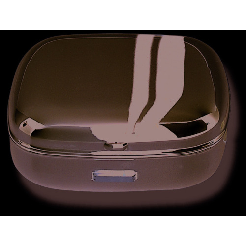 Budzik podróżny w etui Srebrny błyszczący KC8507-17 (4)