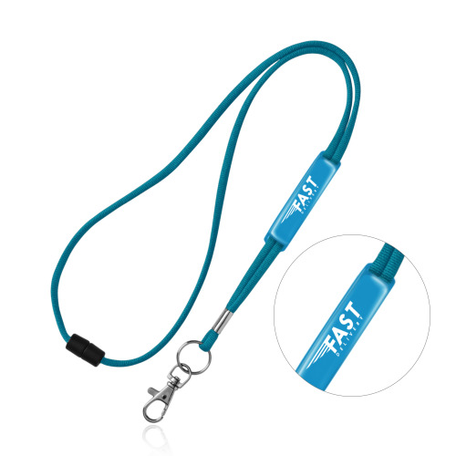 Smycz z karabińczykiem regulowana / Ribbon Tourquise Blue IP14081263 