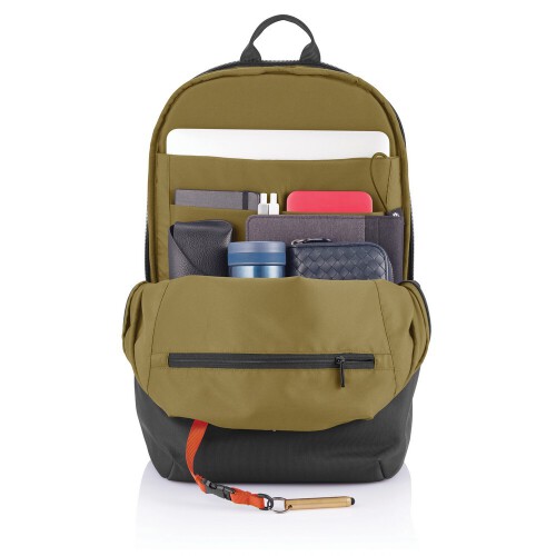 Bobby Soft, plecak na laptopa 15,6", chroniący przed kieszonkowcami, wykonany z RPET czarny V0998-03 (11)