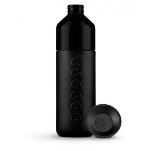 Butelka termiczna ze słomką Dopper Insulated (580 ml) - Blazing Black x Flip Straw - Black