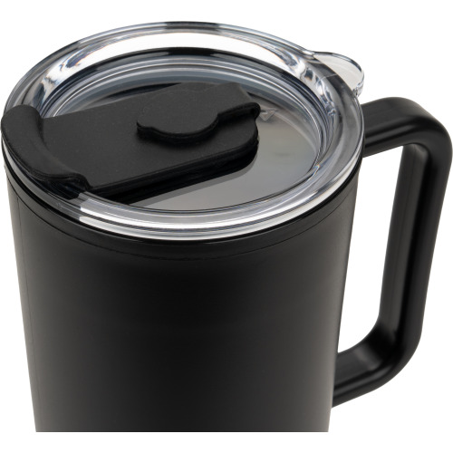 Kubek ze słomką XXL 1200 ml TEODORA Czarny 8468603 (4)