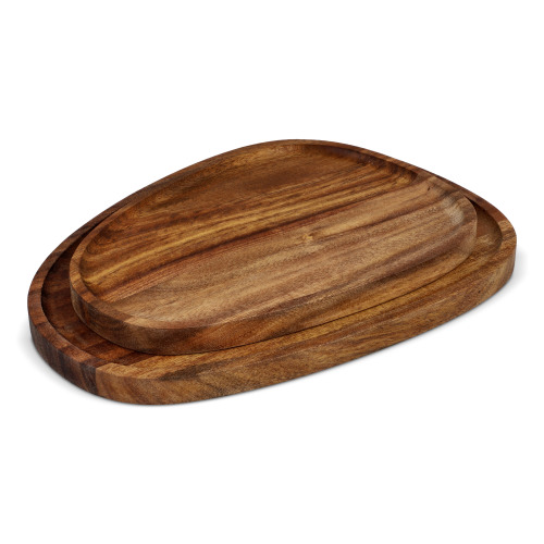 2-pak drewnianych tacek InSideOut o organicznym kształcie Drewniany LT57206-N0093 (2)