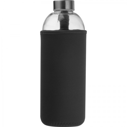 Butelka szklana z pokrowcem 1000 ml JESSICA Czarny 6242703 (7)