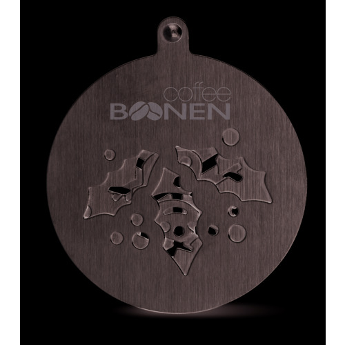 Metalowe szablony do kawy Srebrny mat CX1388-16 (3)