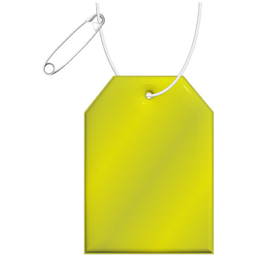 RFX™ reflective odblaskowa zawieszka z TPU, identyfikator Neonowy żółty 1PR10713 