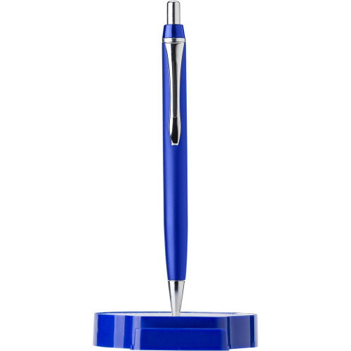 Organizer na biurko, długopis, stojak na telefon Niebieski V2990-11 (9)