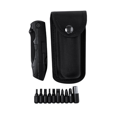 Narzędzie wielofunkcyjne, scyzoryk, 10 funkcji, 10 el., etui Czarny VA375-03 (3)