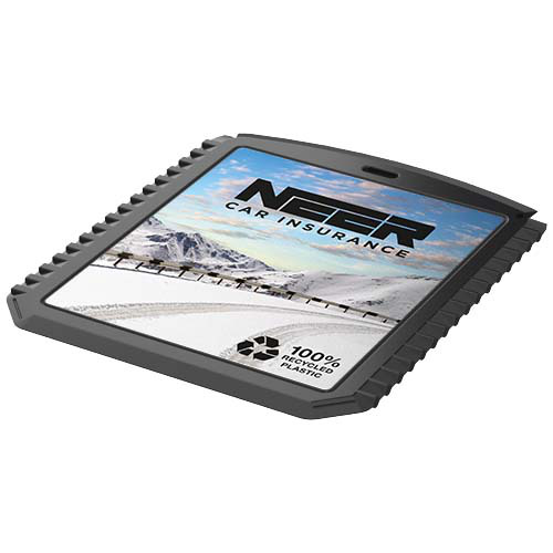 Thrym prostokątna skrobaczka do lodu wykonana z tworzyw sztucznych pochodzących z recyklingu Czarny 22050290 (1)