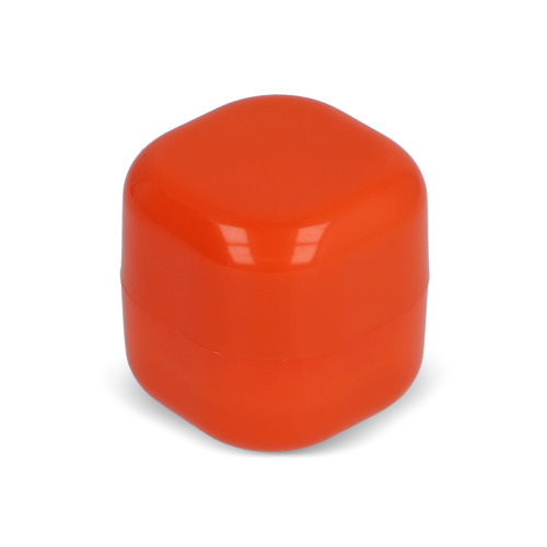 Sześcienny balsam do ust z recyklingu ABS Pomarańczowy LT90484-N0026 (3)