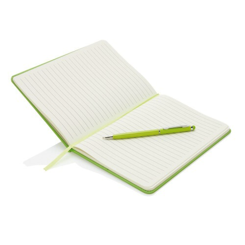 Zestaw upominkowy, notatnik A5 (kartki w linie), długopis zielony V2717-06 (1)