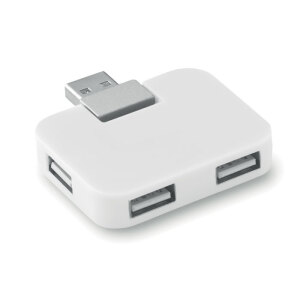 Hub USB 4 porty biały