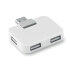 Hub USB 4 porty biały MO8930-06  thumbnail