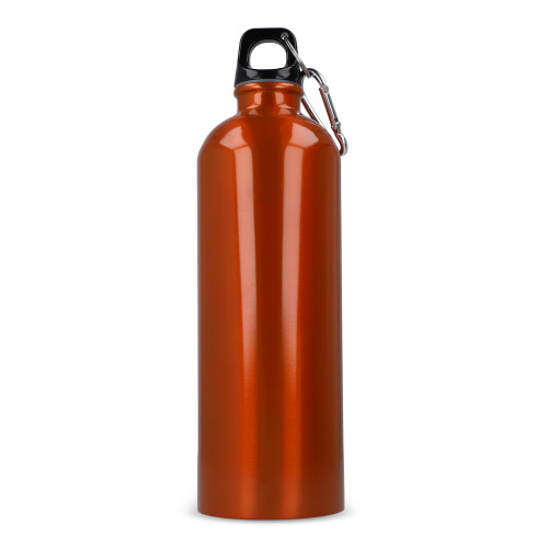 Jednościenna butelka R-SS z karabińczykiem 750ml Pomarańczowy LT98739-N0026 (2)