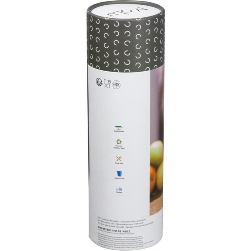 Butelka termiczna ze stalowa z recyklingu COTE D'AZUR MoLu 630 ml Biały 397806 (8)
