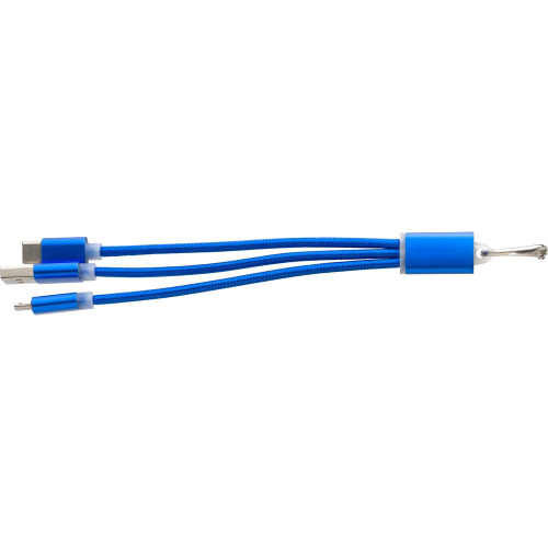 Kabel do ładowania, brelok do kluczy Granatowy V0345-04 (2)