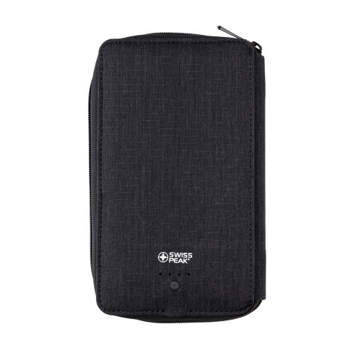 Portfel, bezprzewodowy power bank 4000 mAh Swiss Peak, ochrona RFID Czarny P820.591 (2)