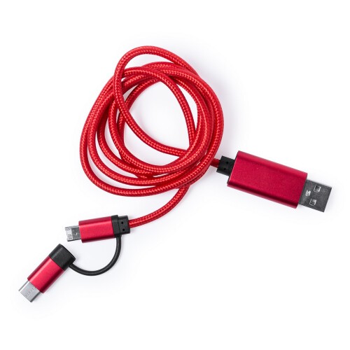 Kabel do ładowania czerwony V3956-05 