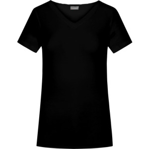 T-shirt Damski Dopasowany Długi Bawełna Elastan
