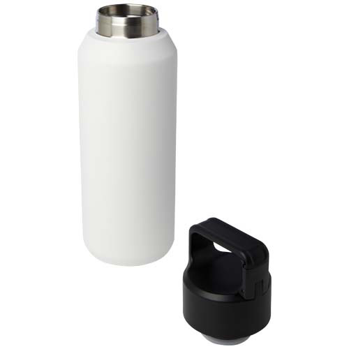 Butelka Astra z recyklingowanej stali nierdzewnej, z miedzianą izolacją próżniową o pojemności 600 ml, z certyfikatem RCS, przystosowana do napojów gazowanych Biały 10084101 (4)