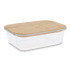 Szklany lunchbox z bambusową pokrywką Transparentny LT90457-N0004  thumbnail