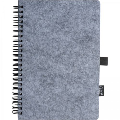 Notatnik A5 w linie BRENDA Szary 2374407 (4)