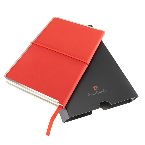 Notes Pierre Cardin Highscribe A5 z metalowymi krawędziami czerwony B9000101IP305 (1)