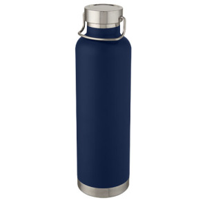 Miedziany, izolowany próżniowo bidon Thor o pojemności 1 l Ciemnoniebieski