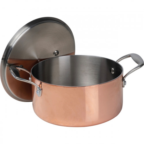 Garnek do indukcji CrisMa ⌀20,5 cm AGATA Miedziany 8497395 (1)