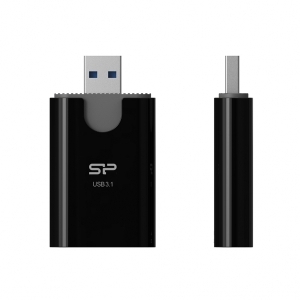 Czytnik kart microSD i SD Silicon Power Combo 3,1 czarny
