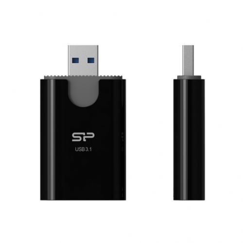 Czytnik kart microSD i SD Silicon Power Combo 3,1 czarny EG 819803 