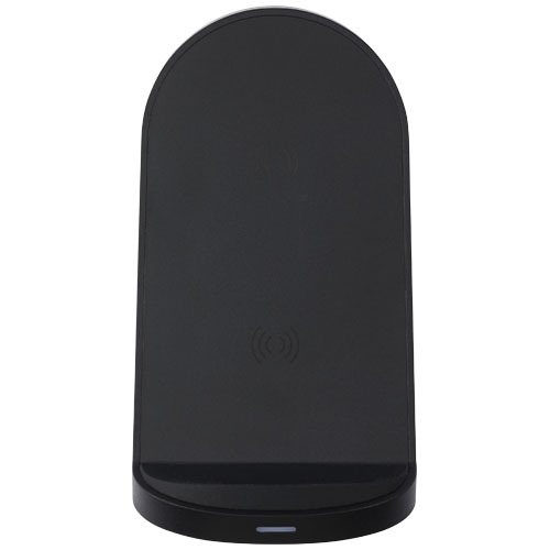 Loop bezprzewodowa podstawka ładująca o mocy 15 W z podwójną cewką z tworzyw sztucznych pochodzących z recyklingu z certyfika Czarny 12434090 (3)