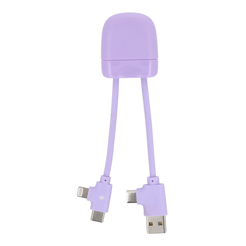 Kabel do ładowania Xoopar ICE-B Multi Liliowy LT41025-N0071 