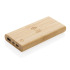 Bambusowy, bezprzewodowy power bank 8000 mAh, ładowarka bezprzewodowa 5W Brązowy P322.359  thumbnail