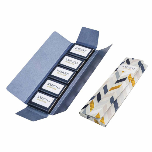 Zestaw czekoladek Koperta Mini Tabliczek 50 g Wielokolorowy S0226 