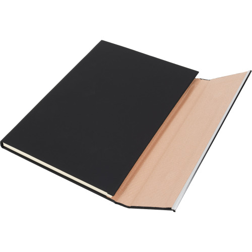 Notatnik A5 w linie soft touch BENJAMIN Czarny 2008703 (3)