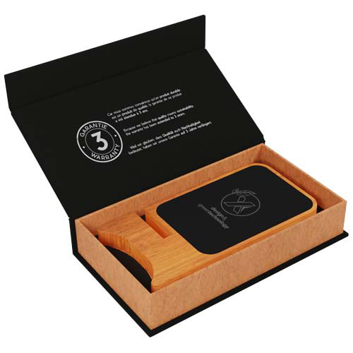 SCX.design W16 podświetlana bezprzewodowa podstawka ładująca z drewna 10 W  Drewno 2PX06271 (1)