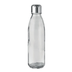 Szklana butelka  650 ml przezroczysty szary