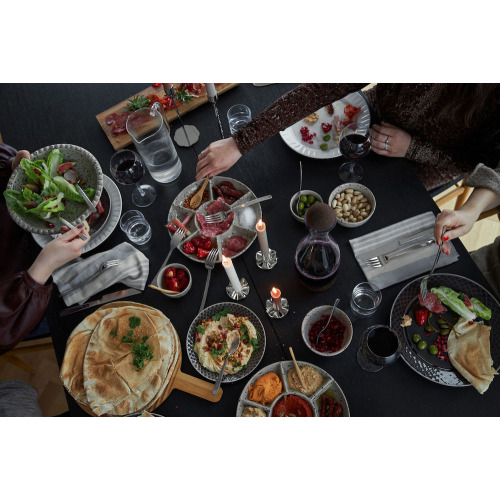 Taca do serwowania DITTE, szary/czarny Czarny 5018330- (3)