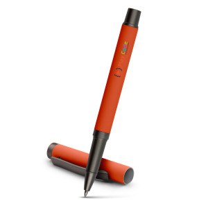 Długopis żelowy z zatyczką | Geraldine Pomarańczowy