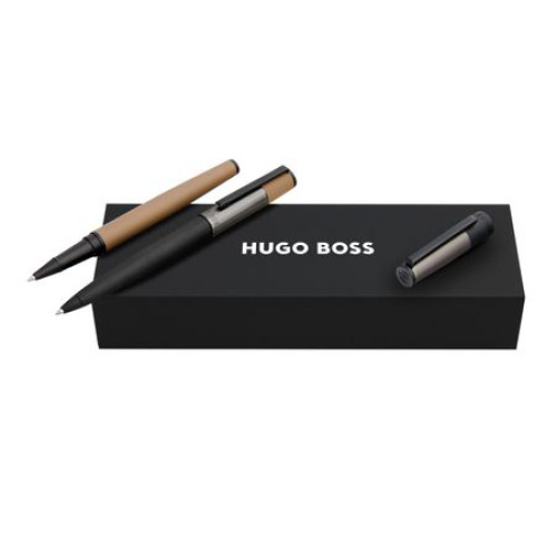 Zestaw upominkowy Hugo Boss długopis i pióro kulkowe HSS5434A + HSS5435A Szary HPBR543A 