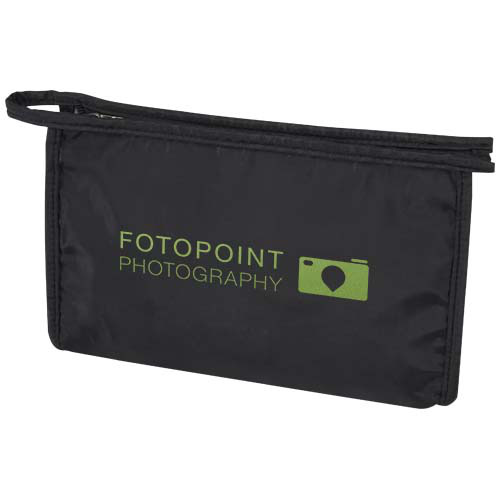 Muse kosmetyczka z certyfikatem GRS z tworzywa RPET Czarny 12077290 (1)