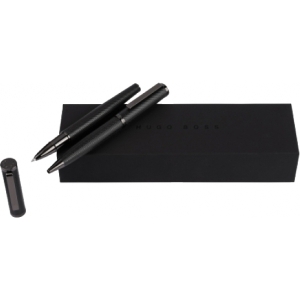Zestaw upominkowy HUGO BOSS długopis i pióro kulkowe - HSI1064D + HSI1065D Czarny