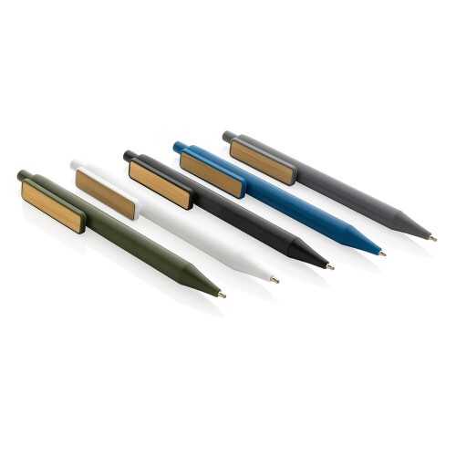 Długopis z bambusowym klipem, RABS zielony P611.087 (4)