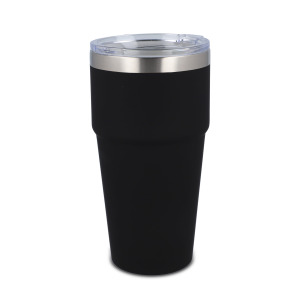 T-ceramiczny kubek do samochodu o miękkim dotyku 500ml Czarny