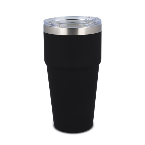 T-ceramiczny kubek do samochodu o miękkim dotyku 500ml Czarny LT98729-N0002 