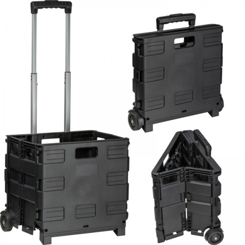 Wózek na zakupy składany KAREN Czarny 6386103 