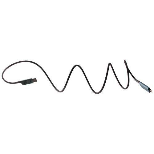 SCX.design C52 magnetyczny kabel do ultraszybkiego ładowania 4-w-1 o mocy 100 W z tworzywa sztucznego rPET  Gun metal 2PX16982 (1)