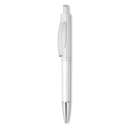 Przyciskany długopis przezroczysty biały MO8813-26 (4)